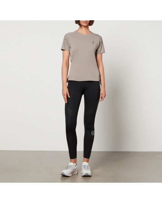 On Shoes Gray Performance Stretch-jersey T-shirt