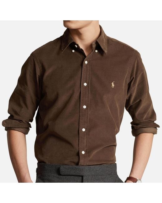 Polo Ralph Lauren Brown Cotton-Corduroy Shirt for men