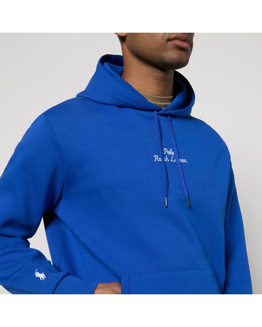Polo Ralph Lauren Blue Cotton-blend Jersey Hoodie for men