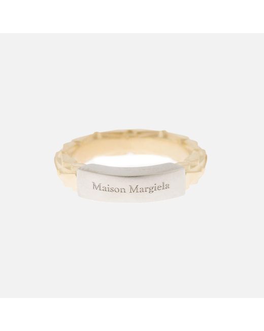 Maison Margiela Logo Ring in Metallic | Lyst Canada