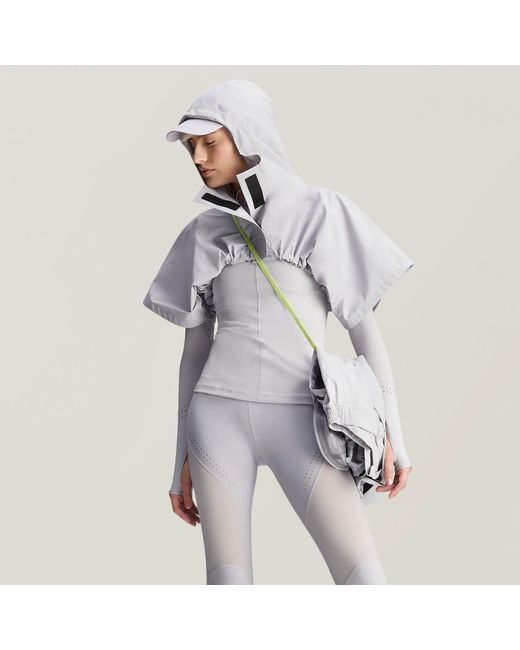 Adidas By Stella McCartney Gray Truenature Rain Ready Shell Coat