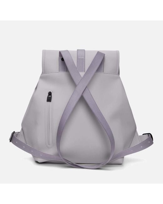 Rains Purple W3 Matte-shell Bucket Backpack