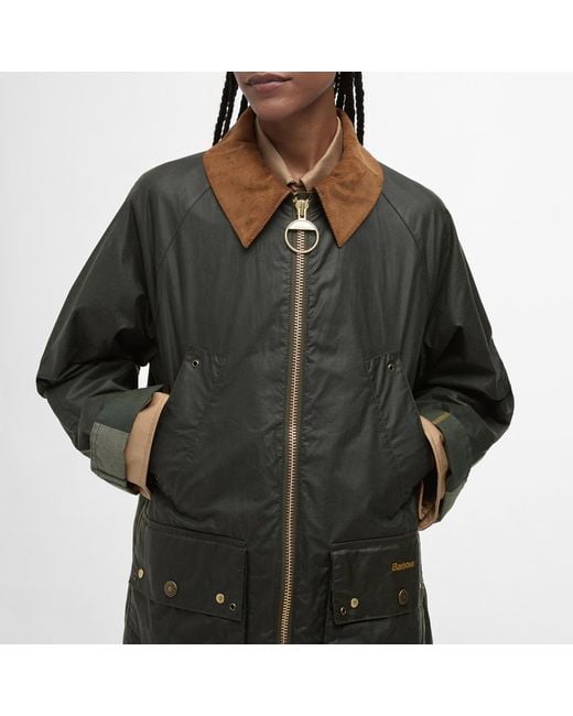 Barbour Black Raelynn Waxed Cotton Jacket