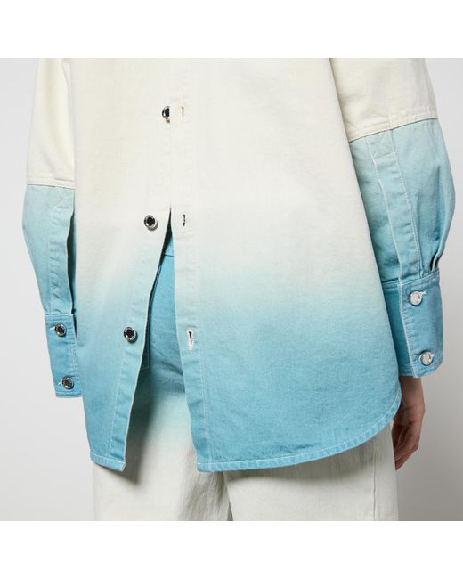Stine Goya Blue Phoenix Tie-Dye Denim Jacket