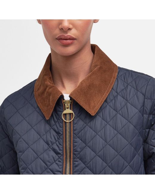 Barbour Blue Leia Quilted Recycled Shell Jacket