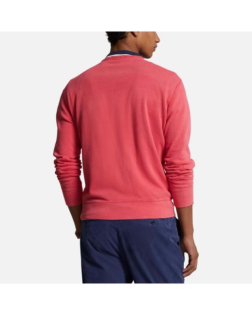 Polo Ralph Lauren Red Spa Terry Cotton-Jersey Sweatshirt for men