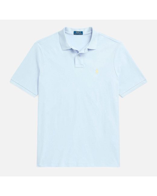 Polo Ralph Lauren Blue Custom Slim Fit Cotton-piqué Polo Shirt for men