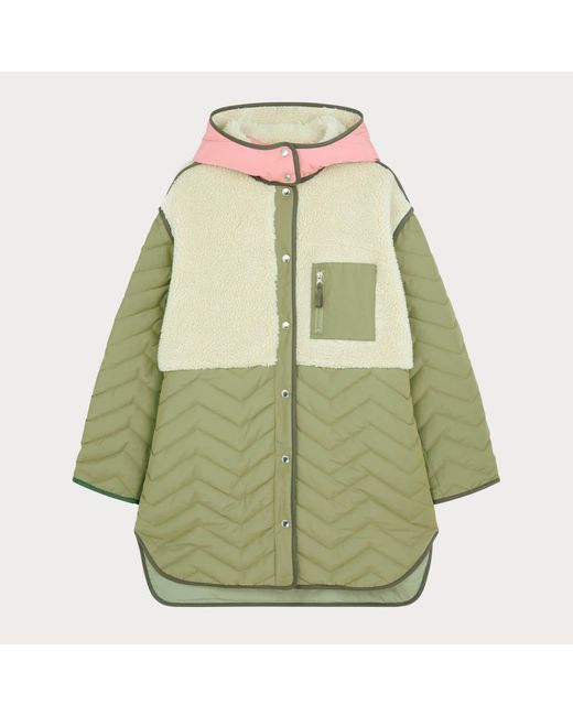 PS by Paul Smith Green Quilted Shell Coat