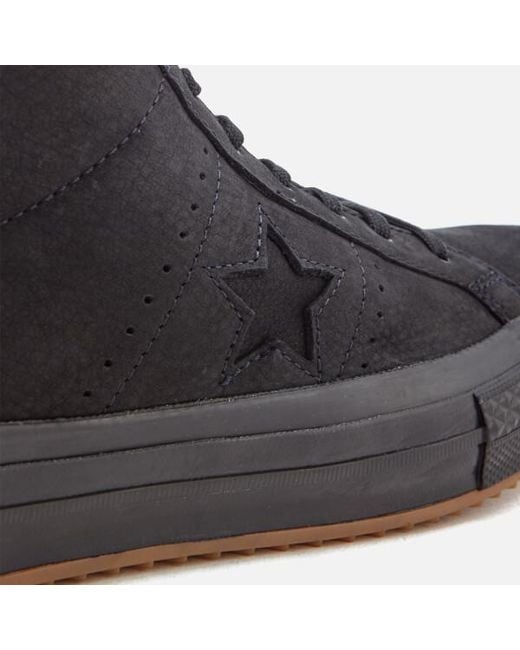 Converse One Star Mid Counter Climate Mid Trainers in Black for Men | Lyst