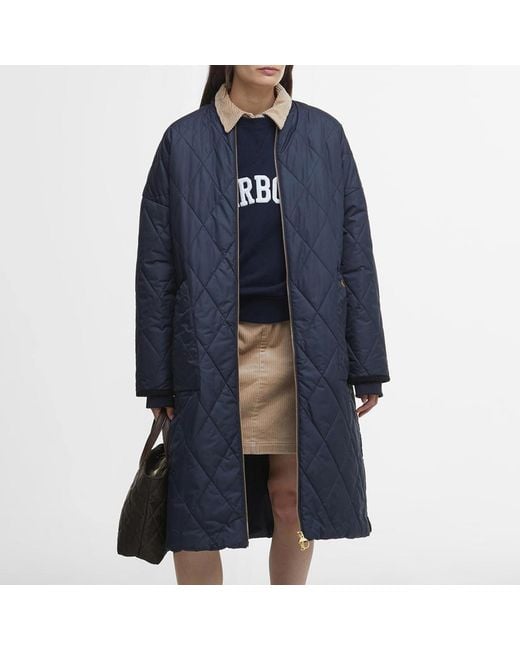 Barbour Blue Rhea Quilted Shell Jacket