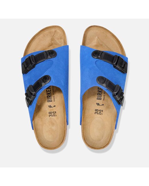 Birkenstock Blue Zurich Tech Suede Sandals for men