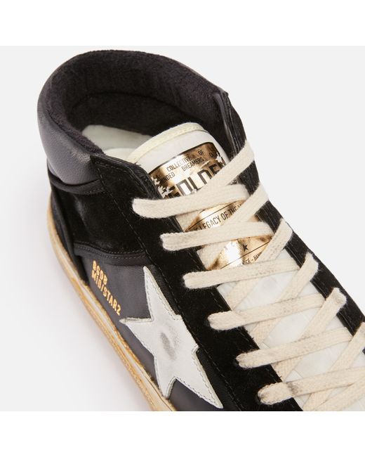 Golden Goose Deluxe Brand Brown Mid Star Leather And Suede Trainers for men