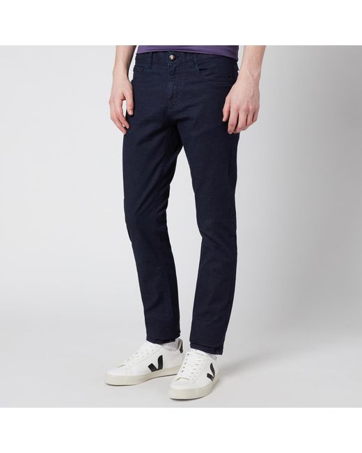 Canali Blue Denim Comfort Stretch Jeans for men