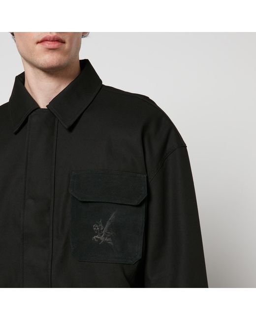 Represent Black Horizons Smart Brushed Cotton-Twill Jacket for men