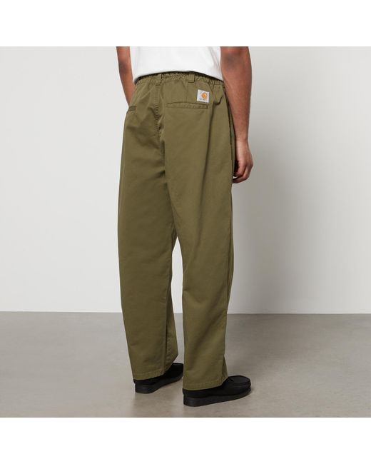 Carhartt Green Marv Cotton-canvas Pants for men