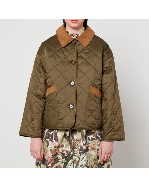 Barbour X House of Hackney Green Quilted Shell Jacket