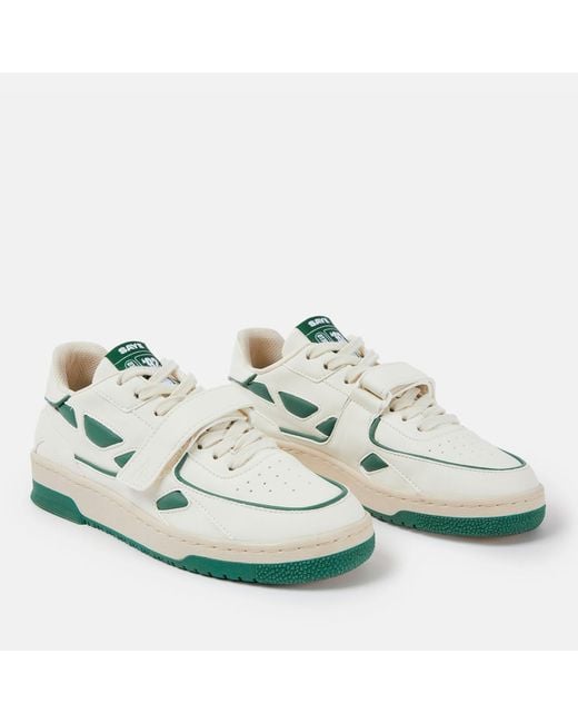 SAYE Green M'92 Bold Vegan Leather Trainers for men