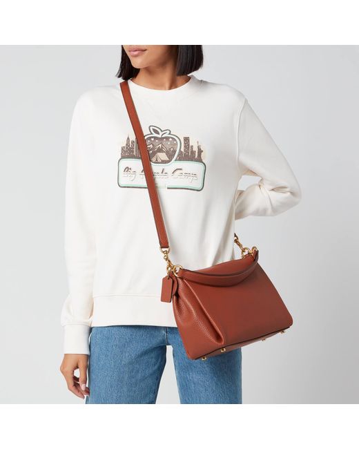 COACH Shay Cross Body Bag in Brown | Lyst