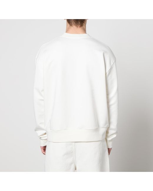 Marni White Logo-Print Cotton-Jersey Sweatshirt for men