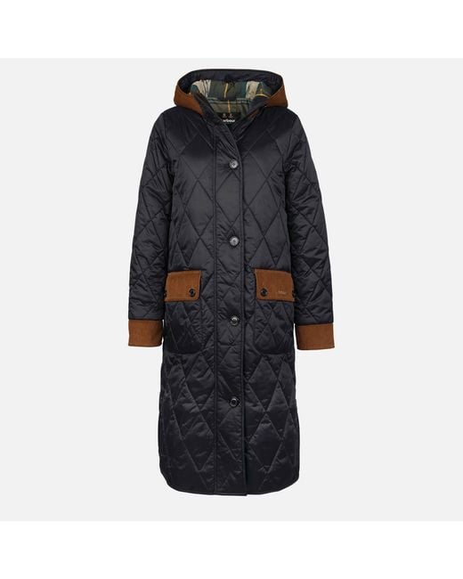 Barbour Black Mickley Quilted Shell Coat