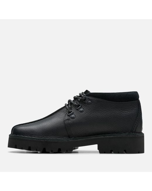 Clarks Black Desert Trek Xl Leather Shoes for men