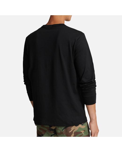 Polo Ralph Lauren Black Prl Logo Cotton-Jersey T-Shirt for men