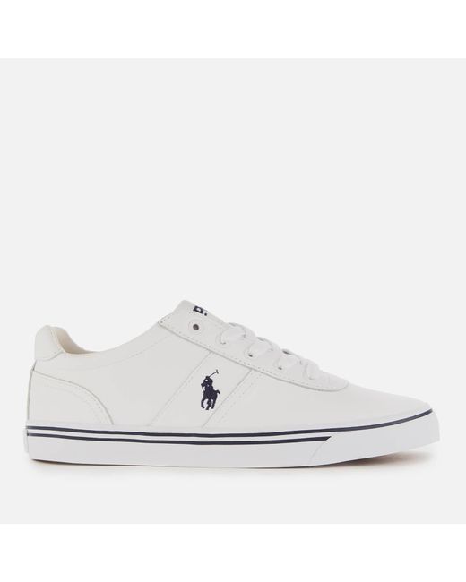 Polo Ralph Lauren Leather Hanford Trainers in White for Men - Lyst