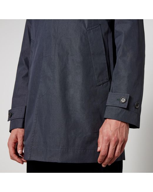 PS by Paul Smith Blue Cotton-Shell Coat for men