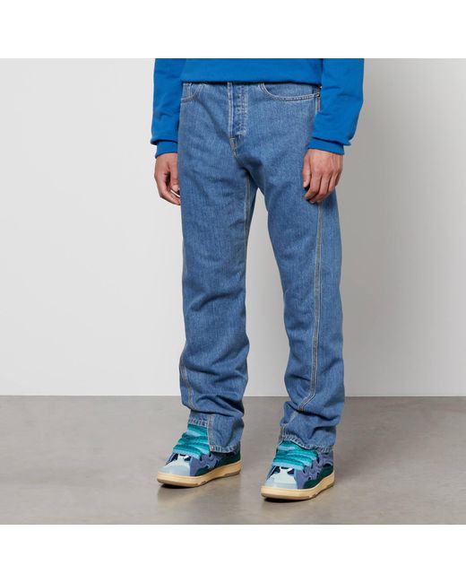 Lanvin Blue Tapered Denim Jeans for men