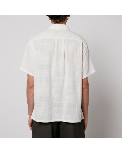 mfpen White Senior Cotton Shirt for men