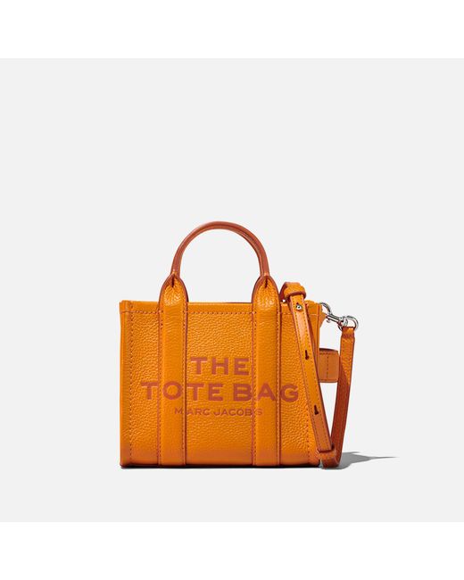 Marc Jacobs The Micro Leather Tote Bag in Orange Lyst Canada