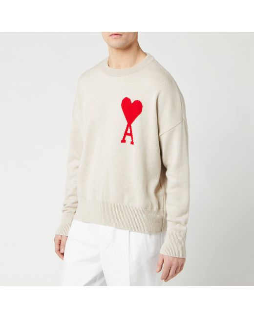 AMI Wool Intarsia Knit Oversize De 