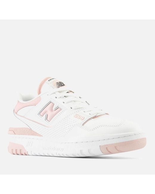 New Balance White 550 Leather Trainers
