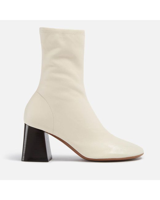 Neous White Lepus Stretch-leather Heeled Boots
