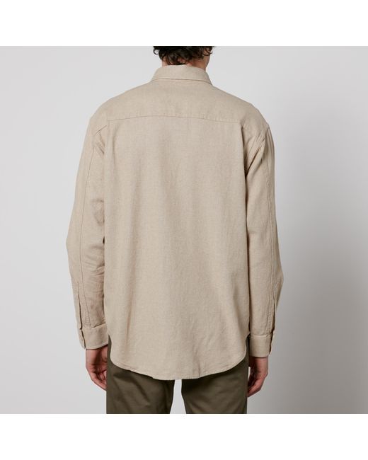 NN07 Natural Adwin Linen And Cotton-Blend Shirt for men