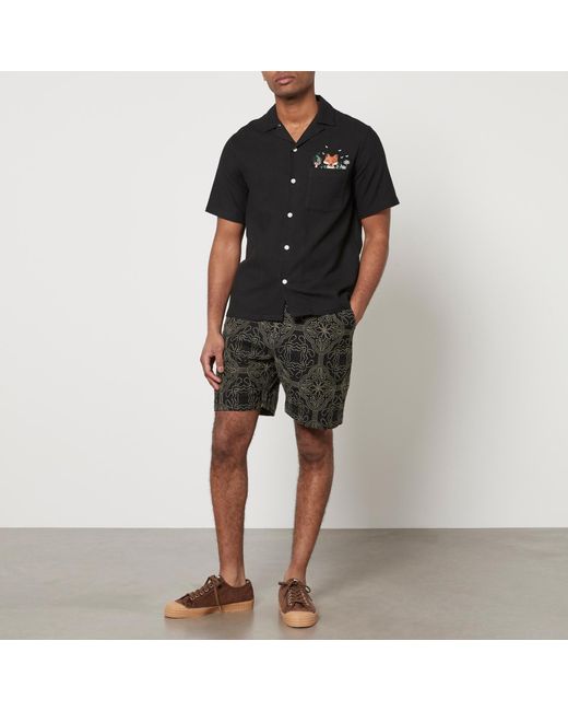 Portuguese Flannel Black Fox Cotton-piqué Shirt for men