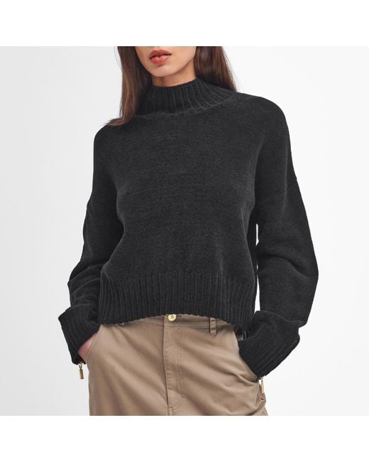 Barbour Black Milla Knitted Jumper