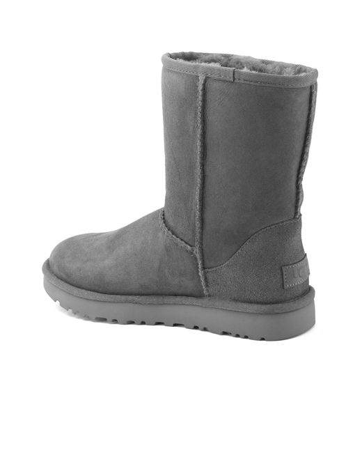 gray sheepskin boots