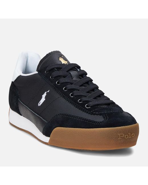 Polo Ralph Lauren Blue Hester Low Top Canvas Trainers for men