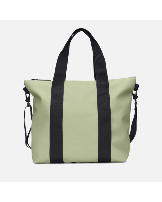Rains Green Mini W3 Matte-shell Tote Bag