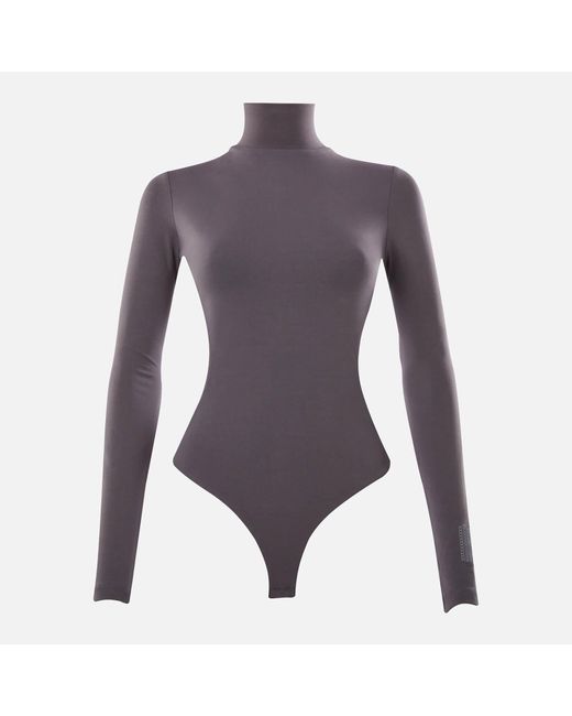 Marc Jacobs Purple Cutout Cotton-Blend Bodysuit