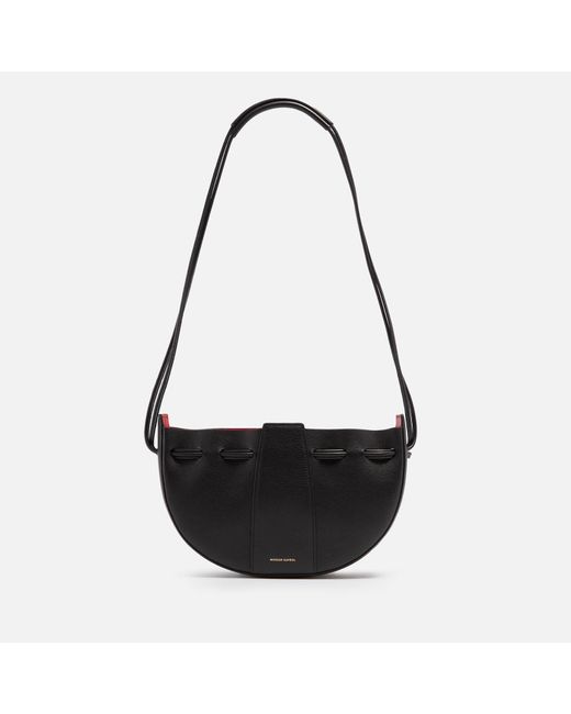 Mansur Gavriel Black Mini Lilium Leather Bucket Bag
