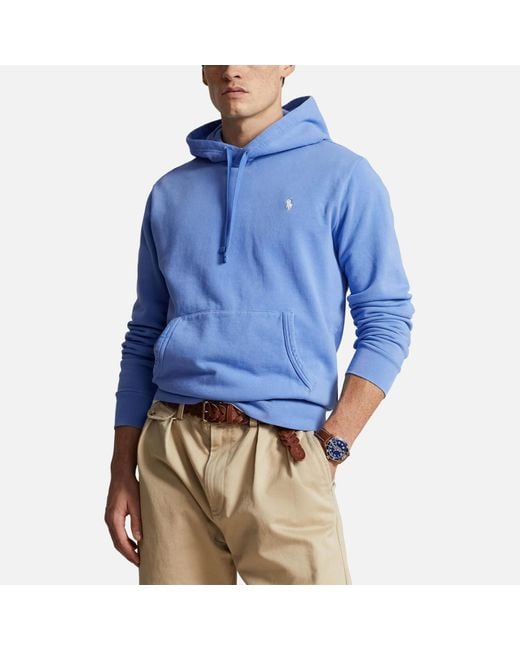 Polo Ralph Lauren Blue Loopback Terry Cotton-jersey Hoodie for men