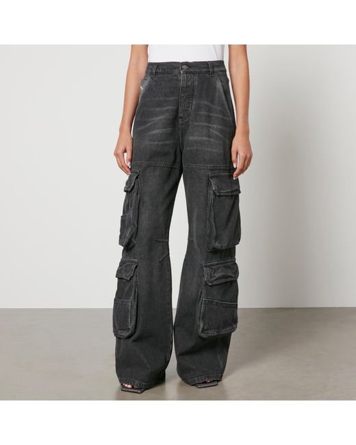 DIESEL D-side Cargo Jeans in Gray | Lyst