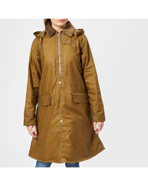 Barbour Women's Margaret Howell Wax Poncho in Natural | Lyst Canada