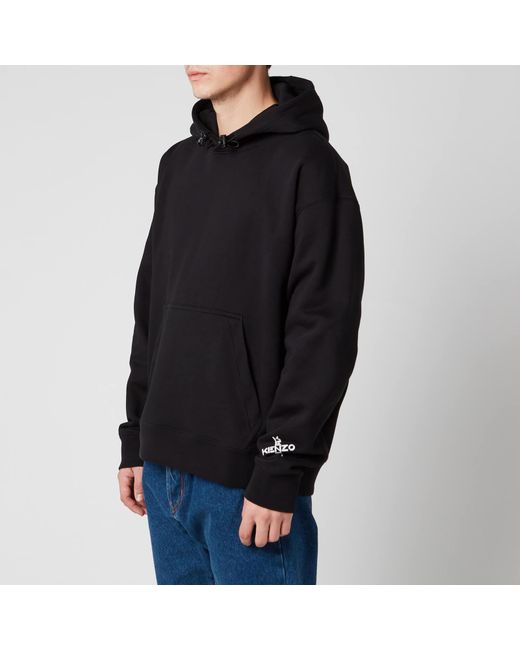 KENZO Black Sport Oversized Hooded Sweatshirt for men