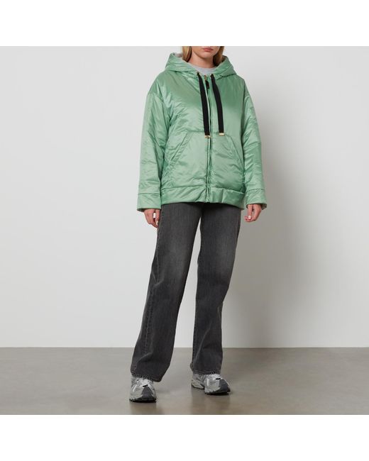 Max Mara The Cube Greenbox Hooded Quilted Shell Jacket