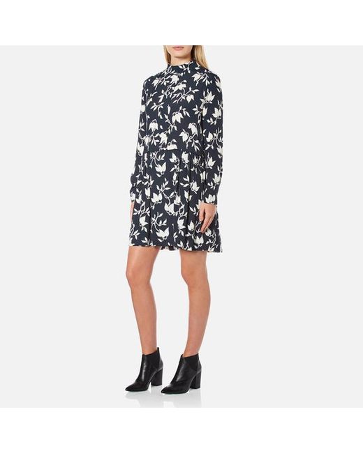 Maxwell Crepe High Neck Dress 