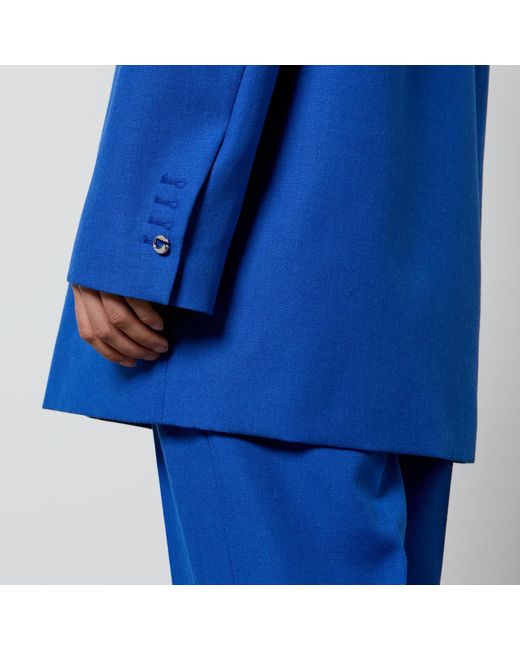 Coperni Blue Oversized Wool Jacket