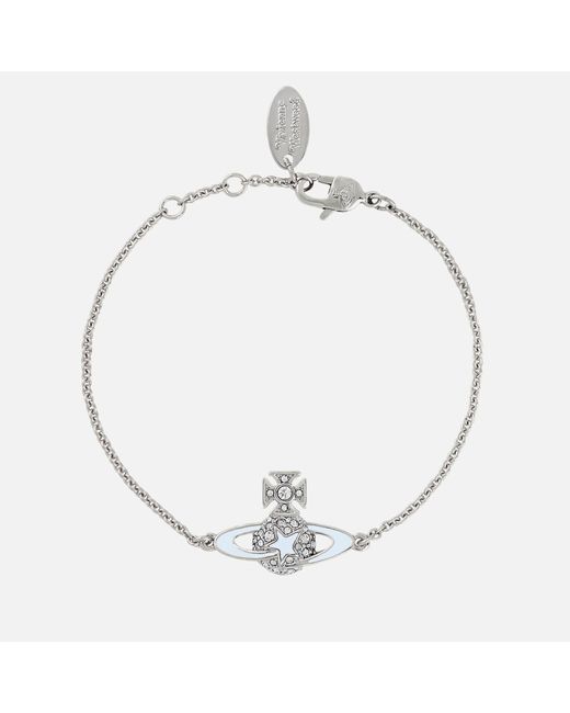 Vivienne Westwood Metallic Darlene Silver-tone And Crystal Bracelet